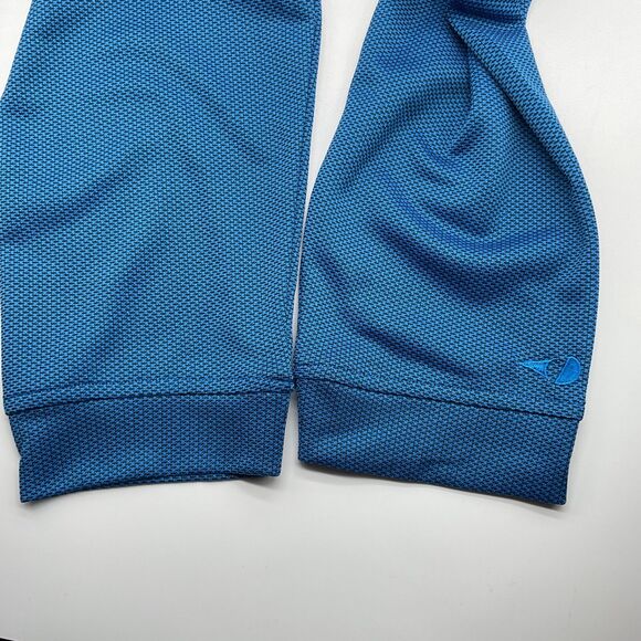 Grand Slam Performance Men's Long Sleeve Jacquard Golf Polo Shirt Med Imperial B - Picture 9 of 12